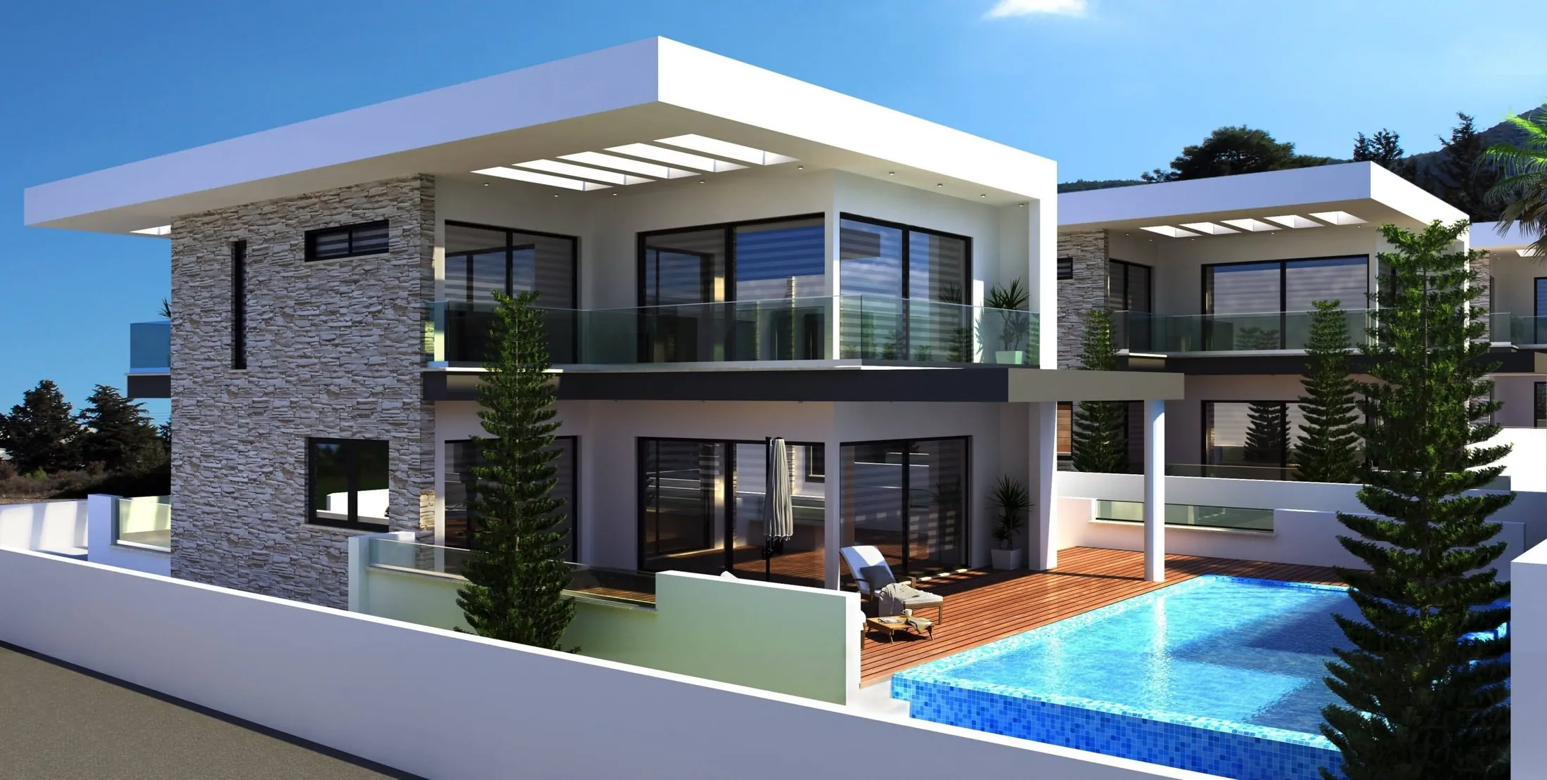 Öz-En villa with a private pool and terraces